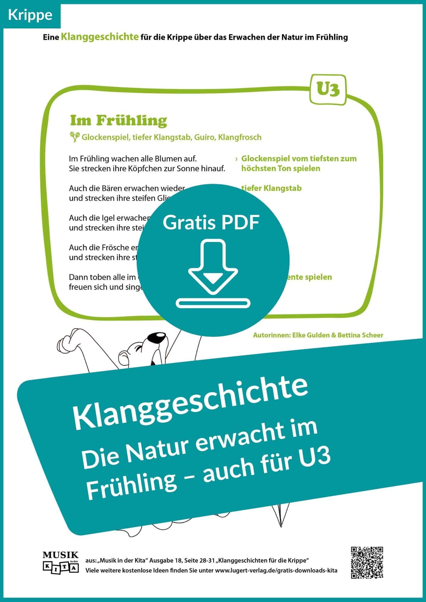 Klanggeschichten im Frühling für Kindergarten & Krippe (kostenlose PDFs)